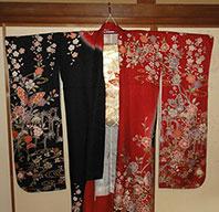Kimono hanger with kimono