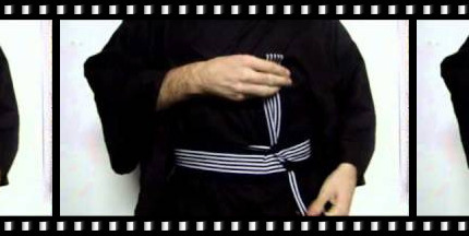 youtube thumbnail of Noeud de obi Kai no kuchi